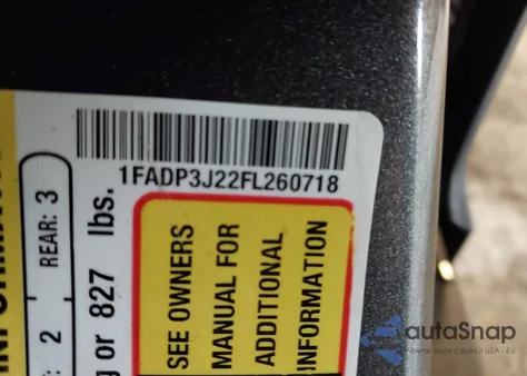 2015 Ford Focus Titanium из США, поврежденный, VIN 1FADP3J22FL260718